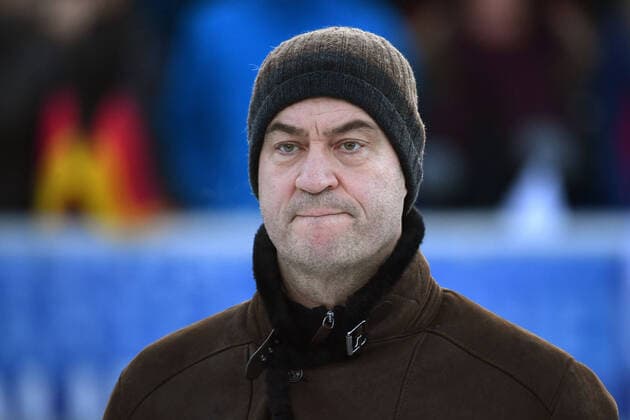 Markus SOEDER State Premier of Bavaria and CSU Chairman wears a knitted hat and flashes tense in front of the award ceremony, single picture, cut single motif, portrait, portrait, portrait, ski jumping,68 International Four Hills Tournament 2019 20 New Years Jumping in Garmisch Partenkirchen on 01 01 2020