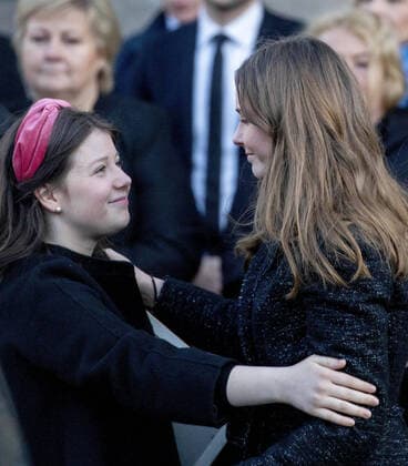 03-01-2020 Norwegian royal family leaving the funeral of Ari Behn, the former husband of Princess Märtha Louise, at the Oslo Cathedral in Norway. Maud amd Ingrid Alexandra  Copyright: xPPEx