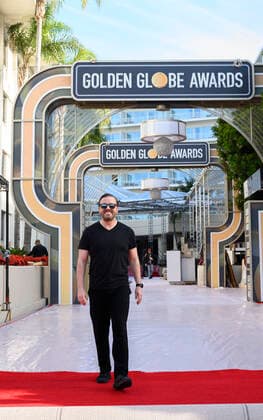 January 3, 2020, Beverly Hills, California, U.S.: Host RICKY GERVAIS at the Golden Globes Red Carpet Roll Out at the Beverly Hilton in Beverly Hills. Beverly Hills U.S. - ZUMAz03_ 20200103_sha_z03_630 Copyright: xHFPAx