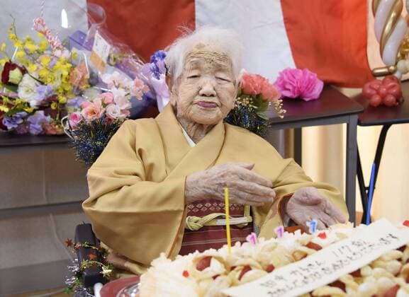 Bilder des Jahres 2020, News 01 Januar News Themen der Woche KW01 News Bilder des Tages Celebration of 117th birthday Kane Tanaka, recognized as the world s oldest living person by Guinness World Records, is pictured in Fukuoka, southwestern Japan, on Jan. 5, 2020, as a nursing home celebrates three days after her 117th birthday. 