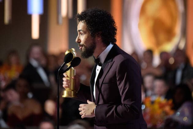 Ramy Youssef accepts the Golden Globe Award for Best Performance by an Actor in a Television Series - Musical or Comedy for his role in Ramy at the 77th Annual Golden Globe Awards at the Beverly Hilton in Beverly Hills, CA on Sunday, January 5, 2020.  Copyright: xHFPAxPhotographerx 33938-159PLX