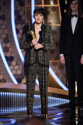 Phoebe Waller-Bridge accepts the Golden Globe Award for Best Performance by an Actress in a Television Series - Musical or Comedy for her role in Fleabag at the 77th Annual Golden Globe Awards at the Beverly Hilton in Beverly Hills, CA on Sunday, January 5, 2020.  Copyright: xHFPAxPhotographerx 33938-223PLX