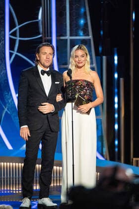 Ewan McGregor and Margot Robbie present the award for Best Screenplay - Motion Picture at the 77th Annual Golden Globe Awards at the Beverly Hilton in Beverly Hills, CA on Sunday, January 5, 2020.  Copyright: xHFPAxPhotographerx 33938-237PLX