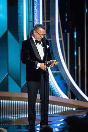 Tom Hanks accepts the Cecil B. DeMille Award for his outstanding contribution to the entertainment field, at the 77th Annual Golden Globe Awards at the Beverly Hilton in Beverly Hills, CA on January 5, 2020.  Copyright: xHFPAxPhotographerx 33938-299PLX