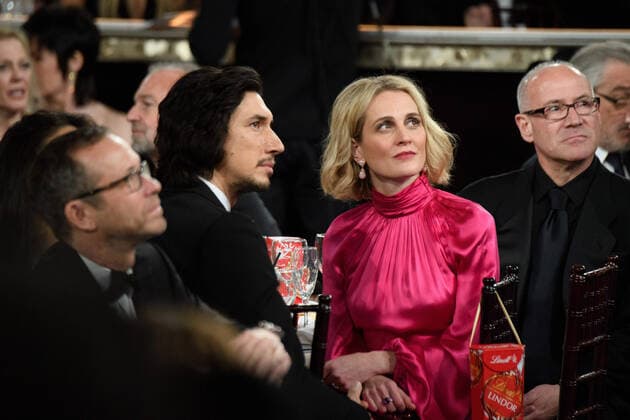 Adam Driver and Joanne Tucker at the 77th Annual Golden Globe Awards at the Beverly Hilton in Beverly Hills, CA on Sunday, January 5, 2020.  Copyright: xHFPAxPhotographerx 33938-314PLX