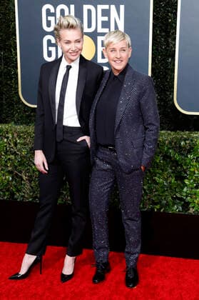 Portia de Rossi and Ellen DeGeneres at the presentation of the 77 Golden Globe Awards at the Beverly Hilton Hotel Beverly Hills, 05 01 2020 Foto:xJ.xBlocx xFuturexImage