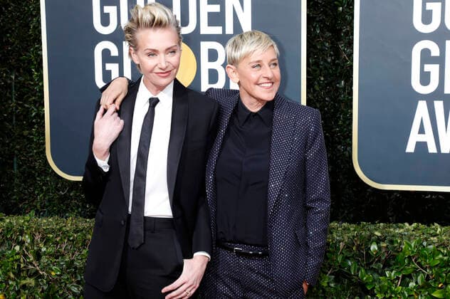 Portia de Rossi and Ellen DeGeneres at the presentation of the 77 Golden Globe Awards at the Beverly Hilton Hotel Beverly Hills, 05 01 2020 Foto:xJ.xBlocx xFuturexImage