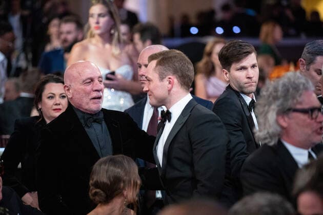 Taron Egerton accepts the Golden Globe Award for Best Performance by an Actor in a Motion Picture - Musical or Comedy for his role in Rocketman at the 77th Annual Golden Globe Awards at the Beverly Hilton in Beverly Hills, CA on Sunday, January 5, 2020.  Copyright: xHFPAxPhotographerx 33938-360PLX