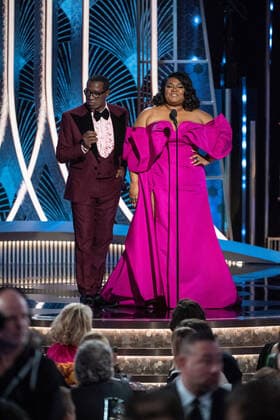 Wesley Snipes and Da Vine Joy Randolph present at the 77th Annual Golden Globe Awards at the Beverly Hilton in Beverly Hills, CA on Sunday, January 5, 2020.  Copyright: xHFPAxPhotographerx 33938-369PLX