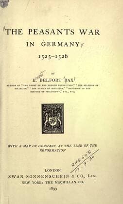 The Peasants War in Germany, 1525-1526 : Bax, Ernest Belfort, 1854-1926  Copyright Artokoloro LCM_191606_07819