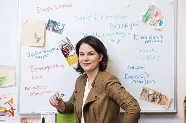 The new Green leader Annalena Baerbock The new Green leader Annalena Baerbock about her goals and ideas Portrait and interview Berlin Germany