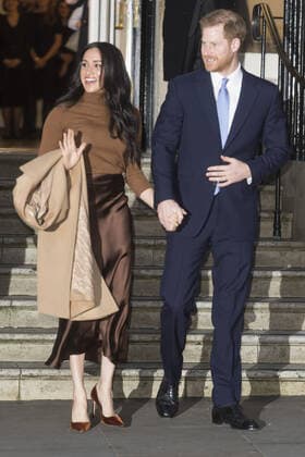 January 7, 2020, London, London, United Kingdom: 07 January 2020. London, United Kingdom..The Duke and Duchess of Sussex visit Canada House to thank HE. Ms. Janice Charette, High Commissioner in Canada to the UK as well as staff to thank them for the warm Canadian hospitality and support they received during their recent stay in Canada. Media London United Kingdom  - ZUMAt138 20200107_zap_t138_005 Copyright: xRayxTangx