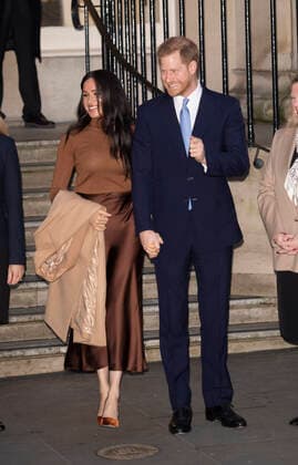 PAP01202304 On their first official engagement in the new year, Prince Harry, Duke of Sussex and Meghan, Duchess of Sussex, visit Canada House in London. Their Royal Highnesses wanted to meet with HE. Ms. Janice Charette, High Commissioner in Canada to the UK as well as staff to thank them for the warm Canadian hospitality and support they received during their recent stay inn Canada. After their meeting the royal couple visit the Canada Gallery to view a special exhibition by Indigenous Canadian artist, Skawennati. Pictured: Prince Harry, Duke of Sussex, Meghan, Duchess of Sussex 249541 2020-01-07 London Markle, Meghan (Duchesse de Sussex) Copyright: xPapixsx xStarfacex STAR_249541_007