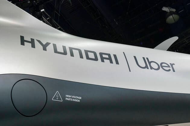 LAS VEGAS, NV - January 8 : Hyundai and Uber display their Aerial Ride-sharing Electric Air Taxi at CES 2020 at the Las Vegas Convention Center, North Hall in Las Vegas, Nevada on January 8, 2020. Copyright: xDamairsxCarterx