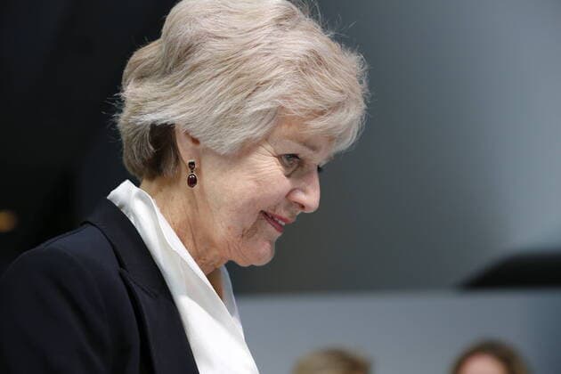 Friede Springer (Aufsichtsratsvorsitzende) auf der Axel Springer SE Hauptversammlung am 17.04.2019 in Berlin *** Friede Springer Chairman of the Supervisory Board at the Axel Springer SE Annual General Meeting on 17 04 2019 in Berlin