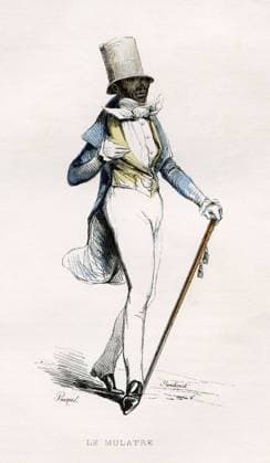 FRENCH ANTILLES The mulatre Illustration of 1842 by Hippolyte PAUQUET 1797 1871 for Les Français peints par eux mêmes Credit Collection F Pineau Kharbine Tapabor  KH248925