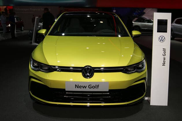 Volkswagen Golf VW Golf 8 VIII , Exhibition Premiere, 98 European Motor Show Brussels, Salon Auto Moto Mobility, 10 19 01 2020, Press Day 09 01 2020, Brussels Belgium , Motor Show, Exhibition, Brussels Expo Heysel