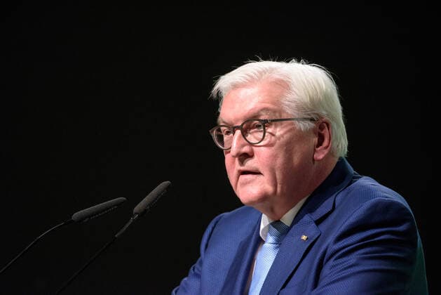 Berlin, Anniversary Celebration 30 40 Years ALLIANCE 90 THE GREENS Germany, Berlin 10 01 2020 In the picture you can see Frank Walter Steinmeier German President Berlin Motorwerk Berlin Germany