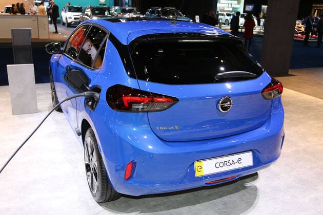 Opel Corsa-E (Elektroauto), 98. European Motor Show Brussels, Salon Auto Moto Mobility, 10.-19.01.2020, Pressetag 09.01.2020, Brüssel (Belgien), Autoausstellung, Messe, Brussels Expo (Heysel) *** Opel Corsa E electric car , 98 European Motor Show Brussels, Salon Auto Moto Mobility, 10 19 01 2020, Press Day 09 01 2020, Brussels Belgium , Motor Show, Exhibition, Brussels Expo Heysel