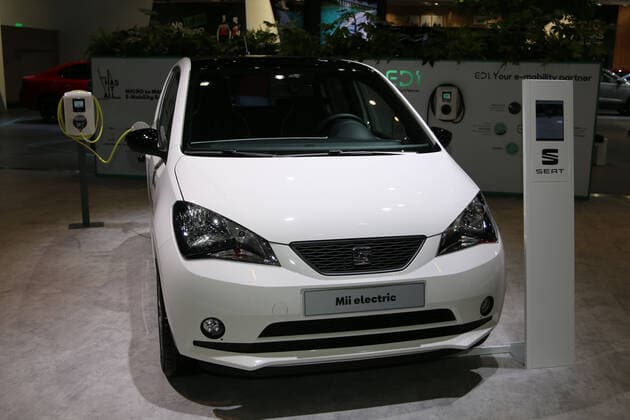 Seat Mii electric (Elektroauto), 98. European Motor Show Brussels, Salon Auto Moto Mobility, 10.-19.01.2020, Pressetag 09.01.2020, Brüssel (Belgien), Autoausstellung, Messe, Brussels Expo (Heysel) *** Seat Mii electric electric car , 98 European Motor Show Brussels, Salon Auto Moto Mobility, 10 19 01 2020, Press Day 09 01 2020, Brussels Belgium , Motor Show, Exhibition, Brussels Expo Heysel