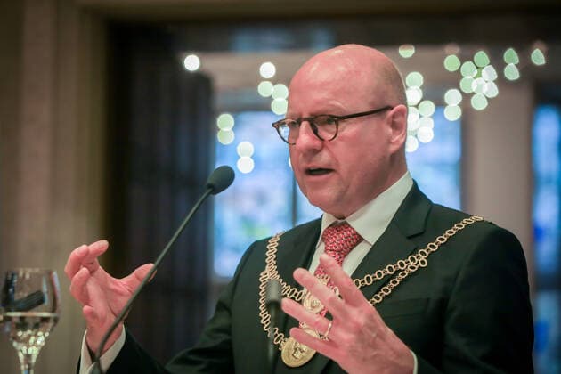 DEU, Germany, North Rhine-Westphalia, Münster, 12 01 2020 New Years Reception of the City of Münster in the ballroom of the Historical Town Hall, Markus Lewe CDU , Lord Mayor of the City of Münster