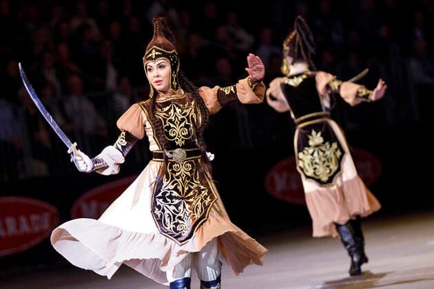 Participants from Kazakhstan at the Music Parade 2020 in the Lanxess Arena Cologne, 11 01 2020 Foto:xC.xHardtx xFuturexImage