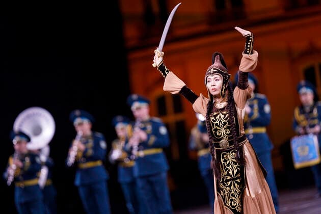 Participants from Kazakhstan at the Music Parade 2020 in the Lanxess Arena Cologne, 11 01 2020 Foto:xC.xHardtx xFuturexImage