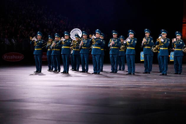 Participants from Kazakhstan at the Music Parade 2020 in the Lanxess Arena Cologne, 11 01 2020 Foto:xC.xHardtx xFuturexImage