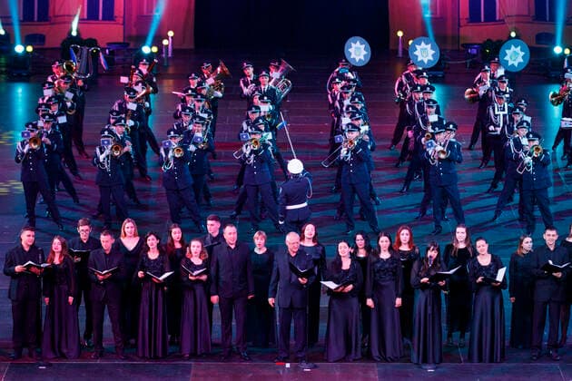 Participants from Ukraine at the Music Parade 2020 in the Lanxess Arena Cologne, 11 01 2020 Foto:xC.xHardtx xFuturexImage