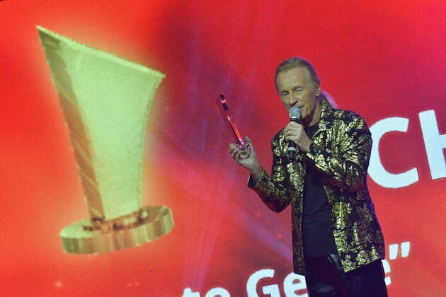 SMAGO AWARD for 50 years of the hit parade Christian Anders with SMAGO AWARD at the award ceremony SMAGO AWARD 2020 for 50 years of the hit parade in Berlin on 12 01 2020 PPM