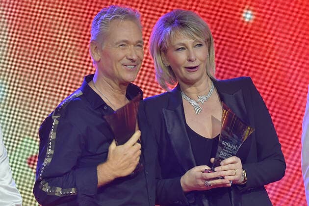 SMAGO AWARD for 50 years of the hit parade Olaf Berger, Claudia Jung for the award ceremony SMAGO AWARD 2020 for 50 years of the hit parade in Berlin on 12 01 2020 PPM