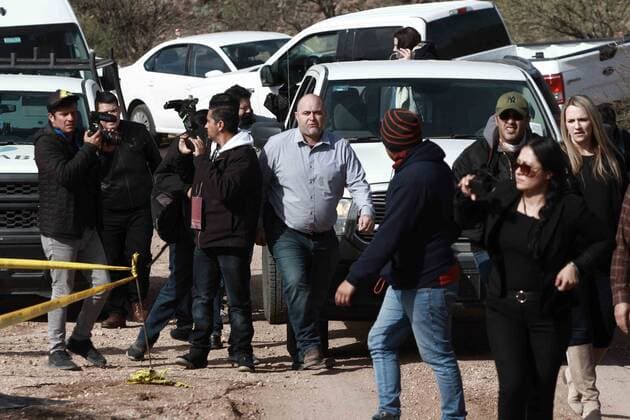 January 12, 2020, Ciudad JuaRez, Chihuahua, Mexico: EUM20200112NAC15.JPG.BAVISPE, Son., Security Seguridad-LeBaron.- Miembros de la familia LeBaron acuden al lugar donde fueron asesinados sus familiares el pasado mes de noviembre, para dar una conferencia de prensa, domingo 12 de enero de 2020. Foto: Agencia EL UNIVERSAL EVZ Ciudad JuaRez México?  - ZUMAu78_ 20200112_zaf_u78_057 Copyright: xChristianxTorresx