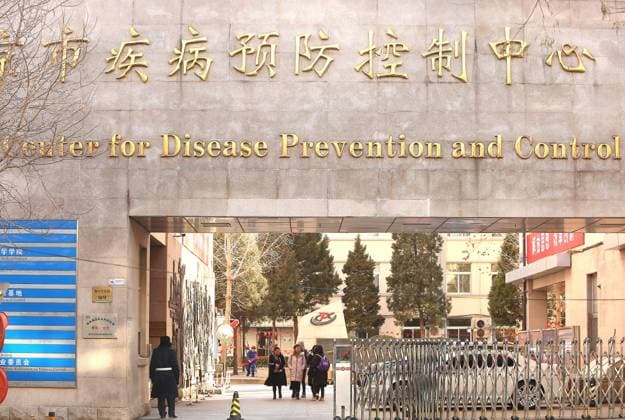 A main Chinese center for disease control, prevention and research is open in Beijing on Monday, January 13, 2020. Health authorities in China reported the country s first death from a new type of coronavirus, as the country braces for the Lunar New Year travel boom amid concerns over a possible outbreak similar to that of the SARS virus in the early 2000s.  PEK2020011301 STEPHENxSHAVER