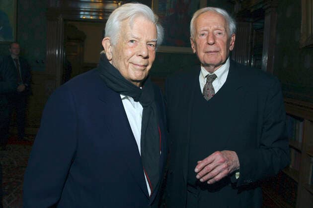 Christoph von Dohnanyi with brother Klaus von Dohnanyi at the award ceremony of the Johannes Brahms Medal in Hamburg City Hall, 13 01 2020 Foto:xgbrcix xFuturexImage
