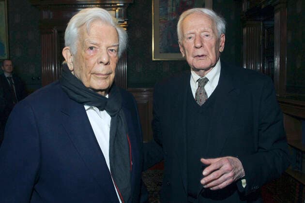 Christoph von Dohnanyi with brother Klaus von Dohnanyi at the award ceremony of the Johannes Brahms Medal in Hamburg City Hall, 13 01 2020 Foto:xgbrcix xFuturexImage