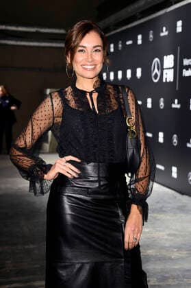 Jana Ina Zarrella at the Riani Fashion Show as part of the MBFW at the Berlin Fashion Week Autumn Winter 2020 at Kraftwerk Berlin Berlin, 15 01 2020 Foto:xN.xKubelkax xFuturexImage