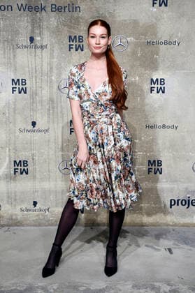 Jana Heinisch at the Lena Hoschek Fashion Show as part of the MBFW at the Berlin Fashion Week Autumn Winter 2020 at Kraftwerk Berlin Berlin, 15 01 2020 Foto:xN.xKubelkax xFuturexImage