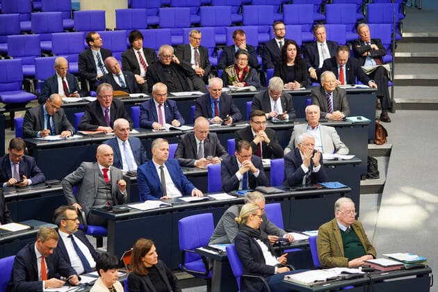 16 01 2020,Berlin,Germany,GER, 140 Meeting of the German Bundestag in the Reichstag Item 1 of the agenda is the topic of organ donation Photo faction AFD