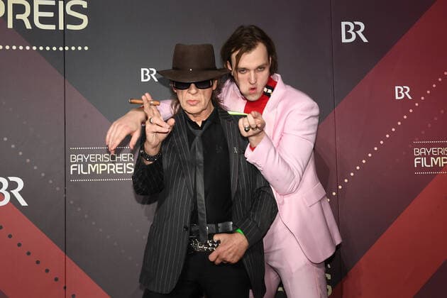 Udo Lindenberg und Jan Bülow Verleihung des Bayerischen Filmpreis 2020 Ehrung, Auszeichnung, Preis Prinzregententheater München 17. Januar 2020