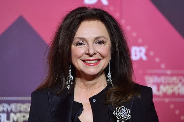 Uschi Daemmrich von Luttitz TV presenter single picture, cut single motif, portrait, portrait, portrait 41 Bavarian Film Award 2019 Red Carpet, Red Carpet, on 17 01 2019 at the Prinzregententheater in Munich