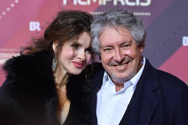 Volker BRANDT Actor with Lebensgefährtin Susanne Maikl 41 Bavarian Film Award 2019 Red Carpet, Red Carpet, on 17 01 2019 at the Prinzregententheater in Munich