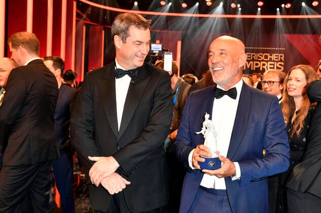 Markus Söder and Heiner Lauterbach at the presentation of the 41 Bavarian Film Prize 2019 in the Prinzregententheater Munich, 17 01 2020 Foto:xF.xKernx xFuturexImage