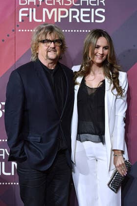 Martin KRUG with girlfriend Martina NICIA 41 Bavarian Film Award 2019 Red Carpet,Red Carpet,on 17 01 2019 at the Prinzregententheater in Munich