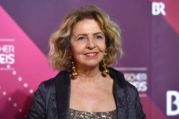 Michaela MAY Actress , single picture,cut single motif,portrait,portrait,portrait 41 Bavarian Film Award 2019 Red Carpet,Red Carpet,on 17 01 2019 at the Prinzregententheater in Munich