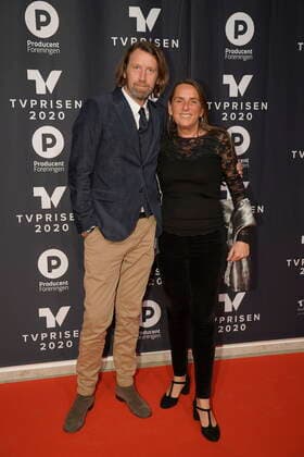 Anders Agger and Anne Hjernoee The TV Award 2020 will be held at the Tivoli Hotel Congress Center on Saturday, January 18, 2020, Denmark,  Copyright: MartinxSylvestx cop101 spdk20200118-181853-L