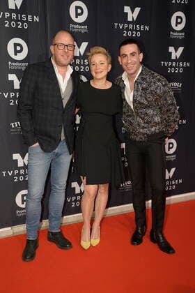 Nikolaj Steen, Ane Cortzen and Abdel Aziz Mahmoud The TV Award 2020 will be held at the Tivoli Hotel Congress Center on Saturday, January 18, 2020, Denmark,  Copyright: MartinxSylvestx cop101 spdk20200118-182057-L