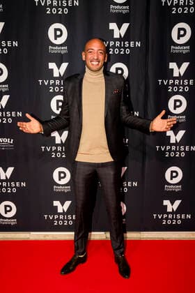send2net Wafande on the red carpet at the TV award 2020 at the Tivoli Hotel Cogress Center in Copenhagen, Saturday 18 January 2020, Copenhagen Denmark,  Copyright: MartinxSylvestx cop101 spdk20200118-204344-L