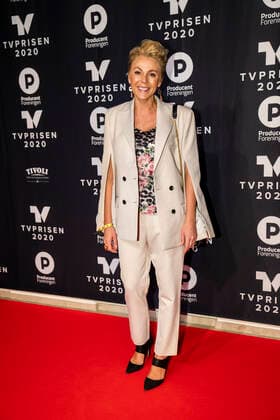 send2net Lene Beier on the red carpet at the TV award 2020 at the Tivoli Hotel Cogress Center in Copenhagen, Saturday 18 January 2020, Copenhagen Denmark,  Copyright: MartinxSylvestx cop101 spdk20200118-204517-L