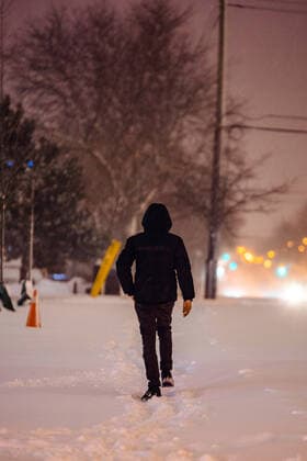 Canada: Toronto after snowstorm hits region Snow started to fall in the Greater Toronto Area around 10:30 a.m. and continued into the evening, resulting to totally snow-covered roads and poor driving conditions. Scarborough Ontario Canada HadriellexLumanog
