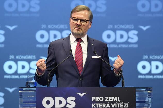Petr Fiala, pictured, was re-elected the leader of the Czech opposition Civic Democratic Party (ODS) at its congress on January 18, 2020, in Prague, Czech Republic, where he had no rival and was backed by 470 out of the 505 votes from the delegates. (CTKxPhoto MichalxKamaryt) CTKPhotoP202001180238401 KMT_3402